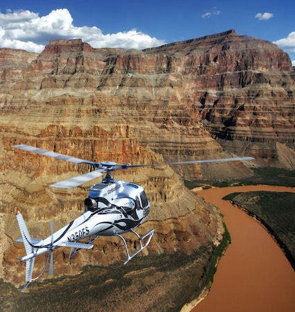 Grand Canyon West Rim helicopter air tour including gift shop landing. Book direct and save with discount special offers on Grand Canyon helicopter tours